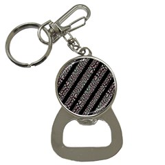 Organic Texture Stripe Pattern Bottle Opener Key Chain by dflcprints