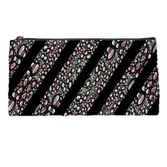 Organic Texture Stripe Pattern Pencil Case by dflcprints