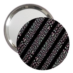 Organic Texture Stripe Pattern 3  Handbag Mirror