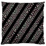 Organic Texture Stripe Pattern Large Flano Cushion Case (Two Sides) Front