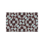 Modern Floral Geometric Pattern Sticker 10 Pack (Rectangle) Front