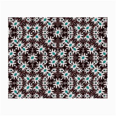 Modern Floral Geometric Pattern Glasses Cloth (small, Two Sided) by dflcprints