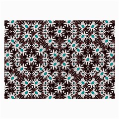 Modern Floral Geometric Pattern Glasses Cloth (Large, Two Sided)