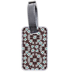 Modern Floral Geometric Pattern Luggage Tag (Two Sides)