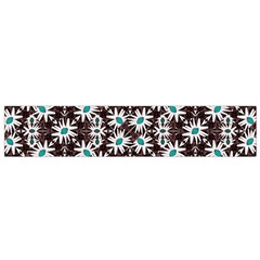 Modern Floral Geometric Pattern Flano Scarf (Small)