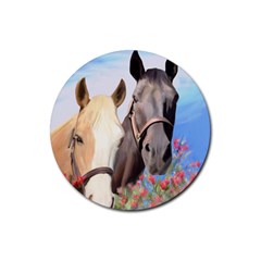 Miwok Horses Drink Coasters 4 Pack (round) by JulianneOsoske