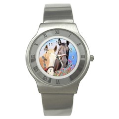 Miwok Horses Stainless Steel Watch (slim)