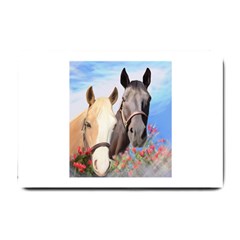 Miwok Horses Small Door Mat by JulianneOsoske