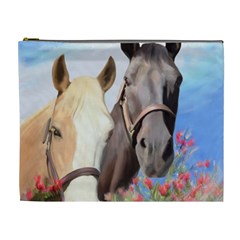 Miwok Horses Cosmetic Bag (xl) by JulianneOsoske