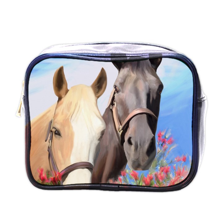 Miwok Horses Mini Travel Toiletry Bag (One Side)