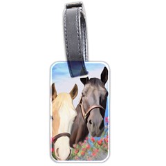 Miwok Horses Luggage Tag (two Sides) by JulianneOsoske