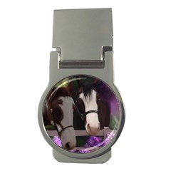 Two Horses Money Clip (round)