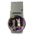 Two Horses Money Clip (Round) Front