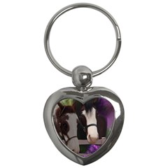 Two Horses Key Chain (heart)