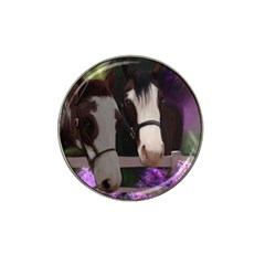 Two Horses Golf Ball Marker (for Hat Clip) by JulianneOsoske