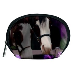 Two Horses Accessory Pouch (medium) by JulianneOsoske