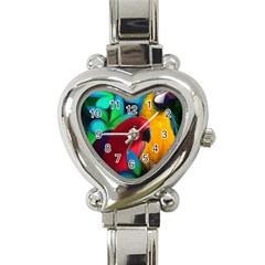 Two Friends Heart Italian Charm Watch  by JulianneOsoskeFeathers