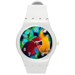 Two Friends Plastic Sport Watch (medium) by JulianneOsoskeFeathers