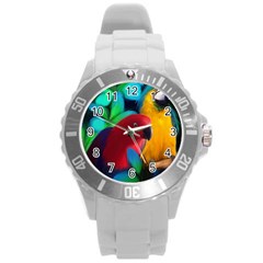 Two Friends Plastic Sport Watch (large) by JulianneOsoskeFeathers