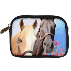 Miwok Horses Digital Camera Leather Case by JulianneOsoske