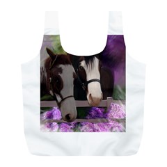 Two Horses Reusable Bag (l) by JulianneOsoske