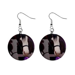 Two Horses Mini Button Earrings by JulianneOsoske