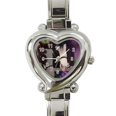 Two Horses Heart Italian Charm Watch 