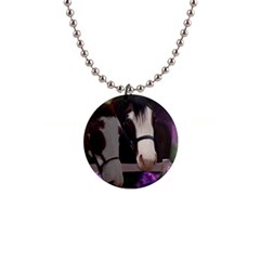 Two Horses Button Necklace by JulianneOsoske