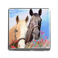 Miwok Horses Memory Card Reader With Storage (square)