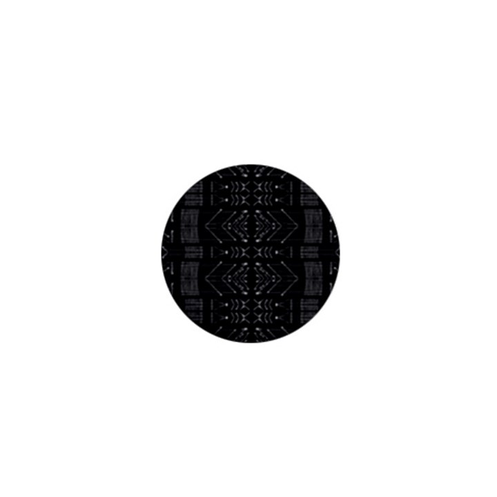 Black and White Tribal  1  Mini Button Magnet