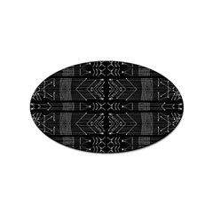 Black And White Tribal  Sticker (oval) by dflcprints