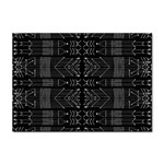 Black and White Tribal  A4 Sticker 10 Pack Front