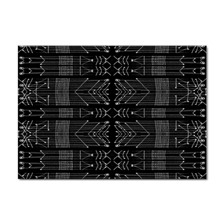 Black and White Tribal  A4 Sticker 10 Pack