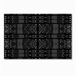 Black and White Tribal  Postcard 4 x 6  (10 Pack) Front