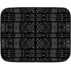 Black And White Tribal  Mini Fleece Blanket (two Sided) by dflcprints