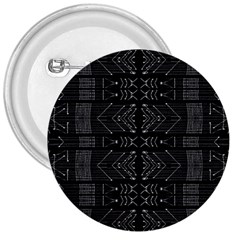 Black And White Tribal  3  Button by dflcprints