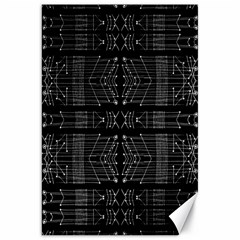 Black And White Tribal  Canvas 20  X 30  (unframed) by dflcprints