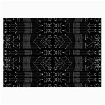 Black and White Tribal  Glasses Cloth (Large) Front