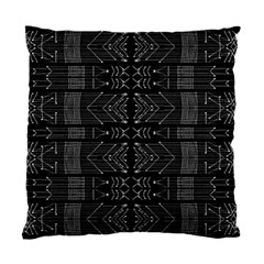 Black And White Tribal  Cushion Case (two Sided) 