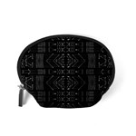 Black and White Tribal  Accessory Pouch (Small) Back