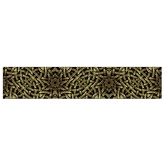 Celtic Golden Arabesque Print Flano Scarf (small) by dflcprintsclothing