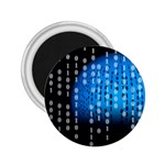 Binary Rain 2.25  Button Magnet Front