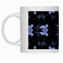 Futuristic Geometric Design White Coffee Mug by dflcprints