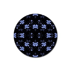 Futuristic Geometric Design Drink Coaster (round)