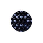 Futuristic Geometric Design Golf Ball Marker Front