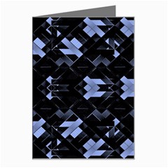 Futuristic Geometric Design Greeting Card by dflcprints