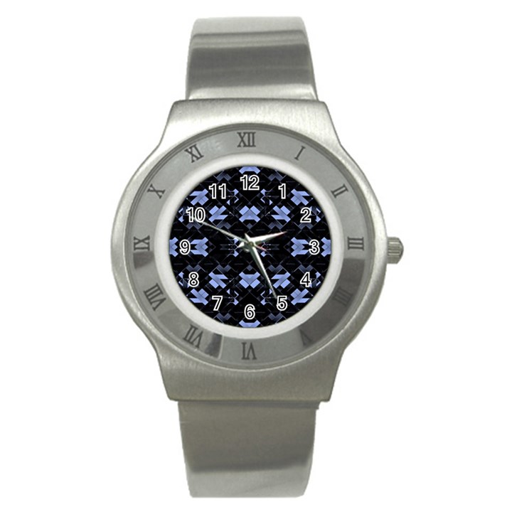 Futuristic Geometric Design Stainless Steel Watch (Slim)