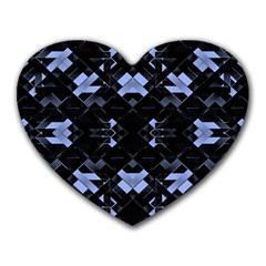 Futuristic Geometric Design Mouse Pad (heart) by dflcprints