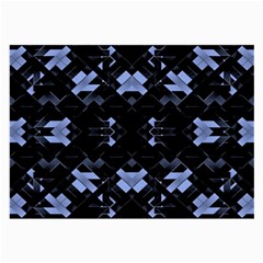 Futuristic Geometric Design Glasses Cloth (large, Two Sided)