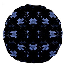 Futuristic Geometric Design Large 18  Premium Round Cushion 